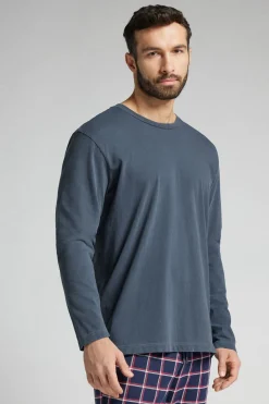 Bawełniana Bluzka z Długimi Rękawami Washed Collection