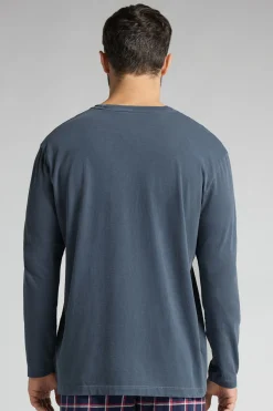 Bawełniana Bluzka z Długimi Rękawami Washed Collection