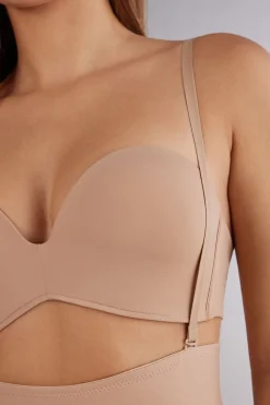 Bezszwowe modelujące figi culotte z wysokim stanem z mikrofibry
