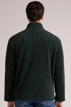 Bluza z Pluszowej Tkaniny Polarowej Zapinana na Zamek