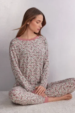Bluzka z Dekoltem w Łódkę Floral Romance