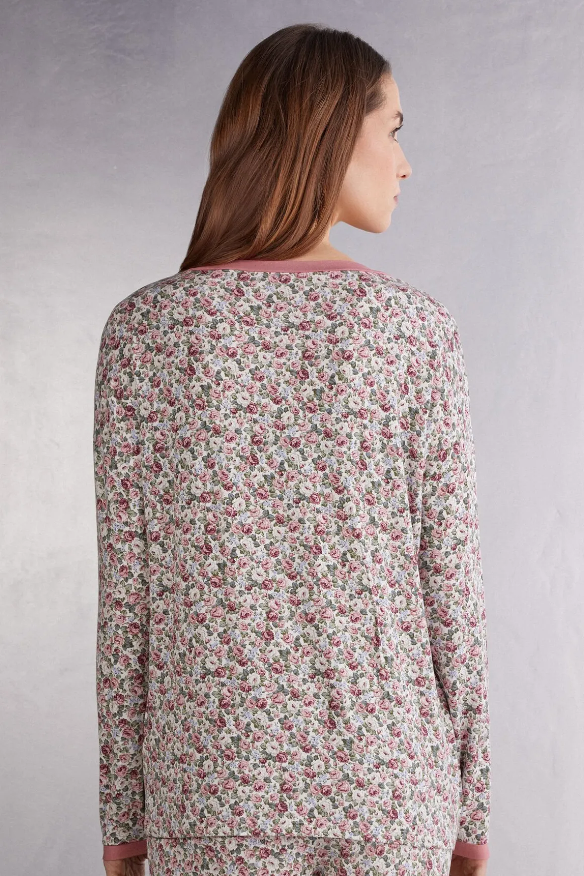 Bluzka z Dekoltem w Łódkę Floral Romance