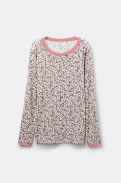 Bluzka z Dekoltem w Łódkę Floral Romance
