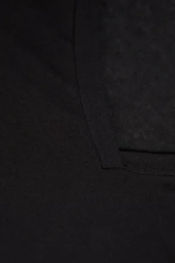 Bluzka z Dekoltem w Szpic z Ultralekkiego Modalu z Kaszmirem