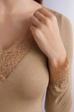 Bluzka z Modalu i Kaszmiru z Koronką Ultralight