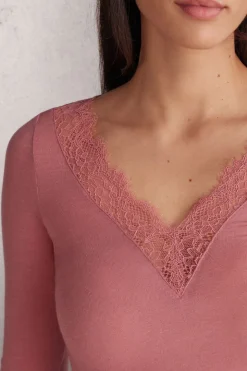 Bluzka z Modalu i Kaszmiru z Koronką Ultralight