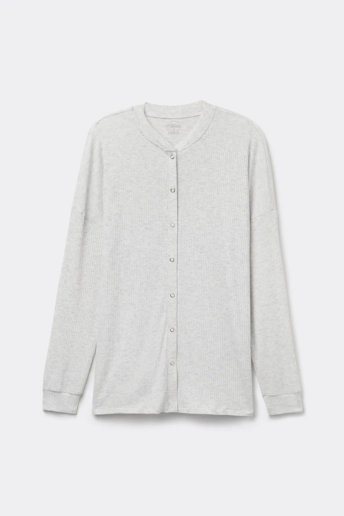 Bluzka z Modalu z Długim Rękawem Rozpinana z Przodu Chic Comfort