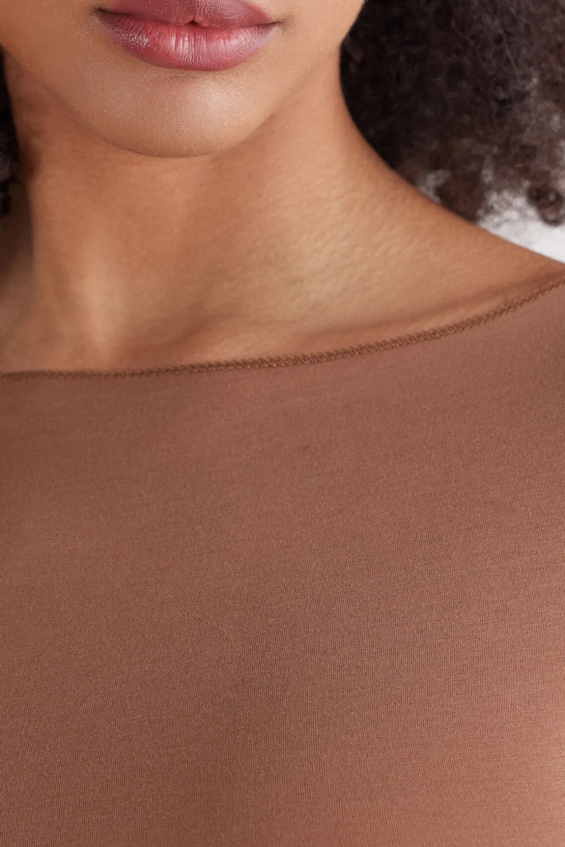 Bluzka zDekoltem wŁódkę zBawełny The Sensual Cotton