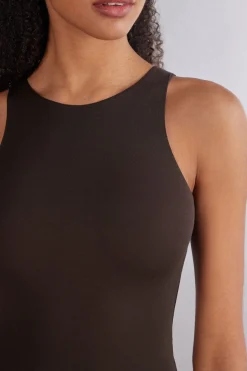 Body na Szerokich Ramiączkach z Tkaniny Fresh Bamboo
