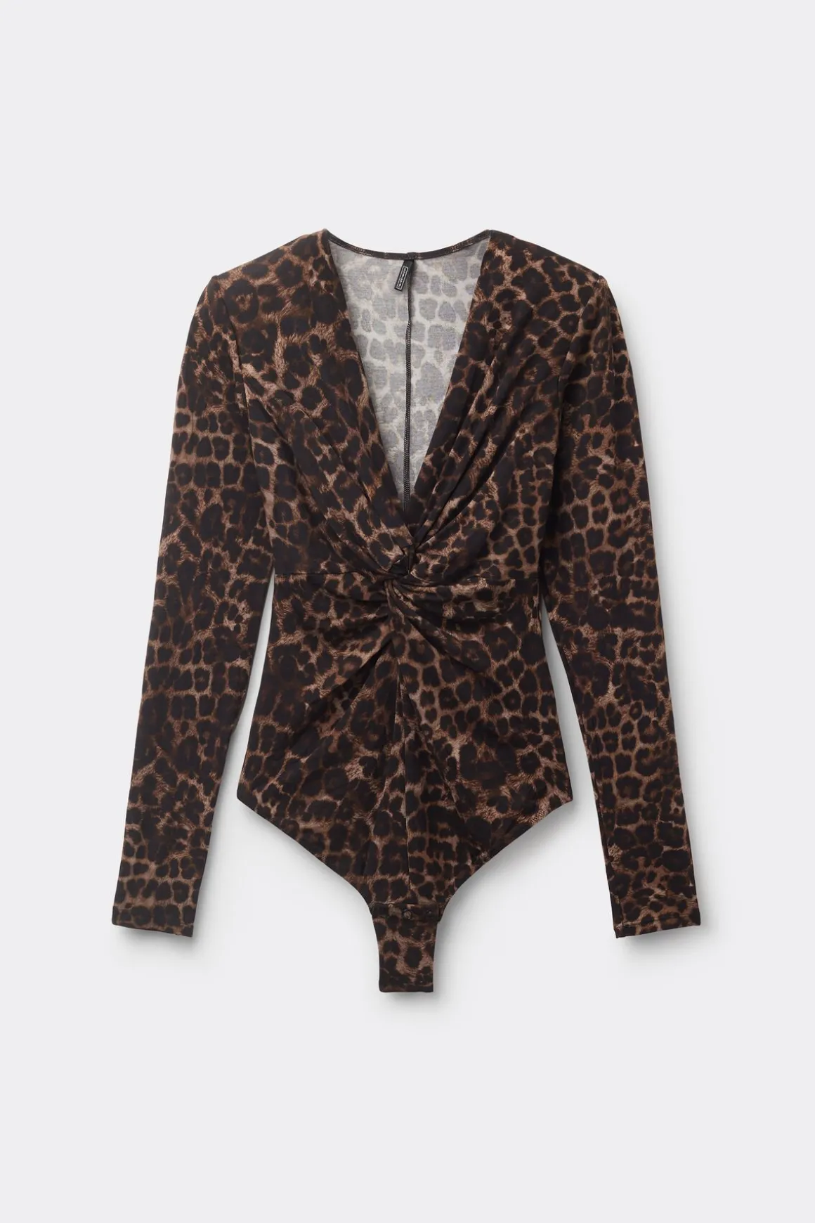 Body z Długim Rękawem z Modalu Luxurious Leopard