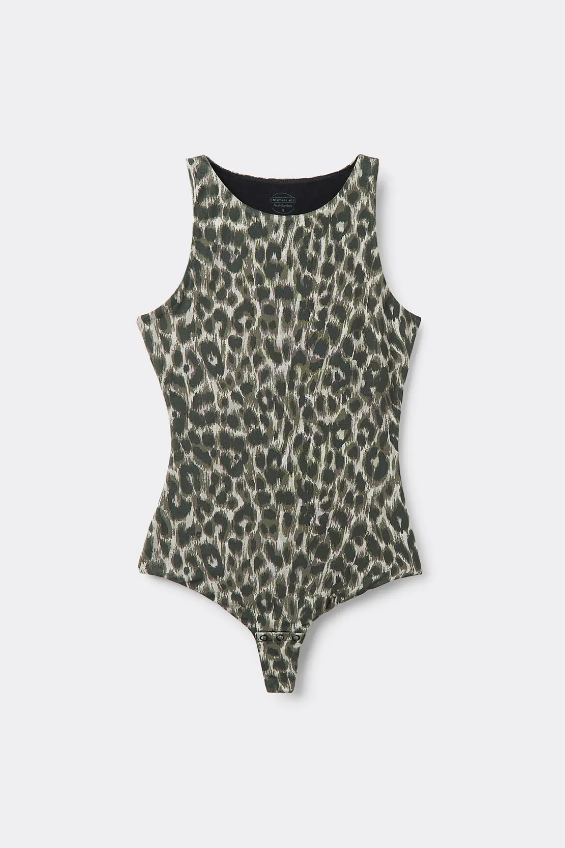 Body z Szerokimi Ramiączkami Fresh Bamboo ze Zwierzęcym Printem Safari
