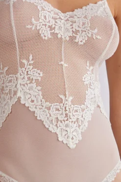 Body z Tiulu i Koronki Pretty Flowers