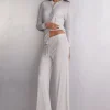 Długie Spodnie Typu Palazzo z Modalu Chic Comfort