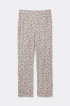 Długie Spodnie z Modalu Floral Romance
