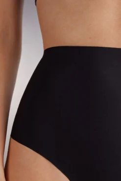 Figi Brazylijskie Culotte z Surowo Wykończonej Mikrofibry