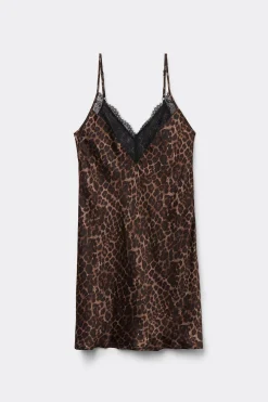 Halka z Satyny Wiskozowej Luxurious Leopard
