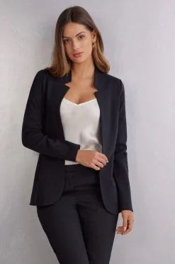 Kardigan z Długim Rękawem z Bawełny Interlock