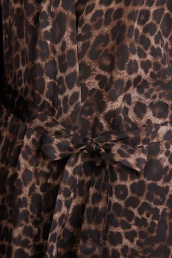 Kimono z Satyny Wiskozowej Luxurious Leopard