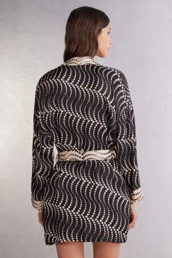 Kimono z Satyny Wiskozowej Cool Elegance