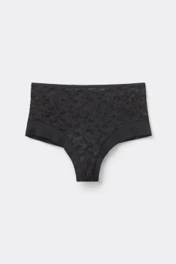 Koronkowe Figi Brazylijskie Culotte z Wysokim Stanem Delicate Pieces