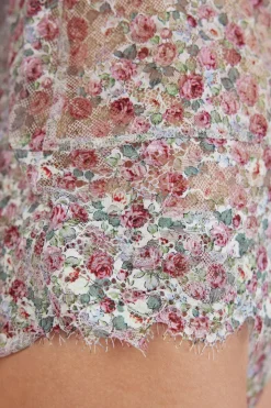Koronkowy Top Floral Romance