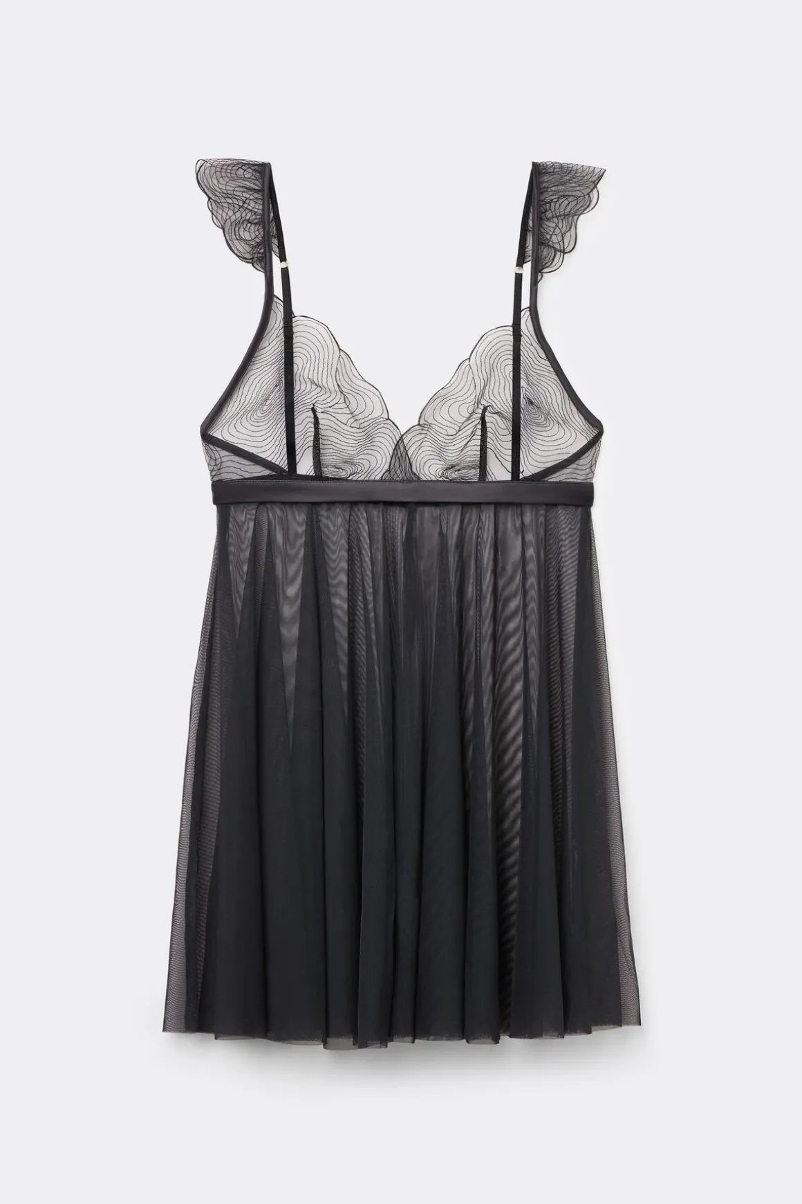 Koszulka Babydoll z Tiulu i Koronki Hypnotic Details