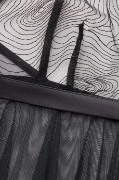 Koszulka Babydoll z Tiulu i Koronki Hypnotic Details