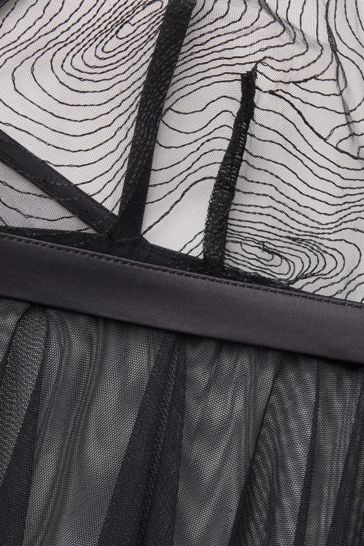 Koszulka Babydoll z Tiulu i Koronki Hypnotic Details