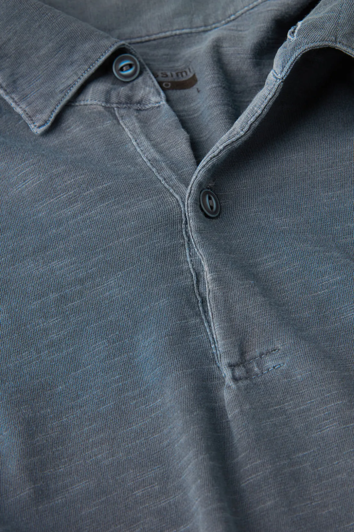 Koszulka Polo z Krótkim Rękawem Washed Collection z Bawełny Tabaczkowej