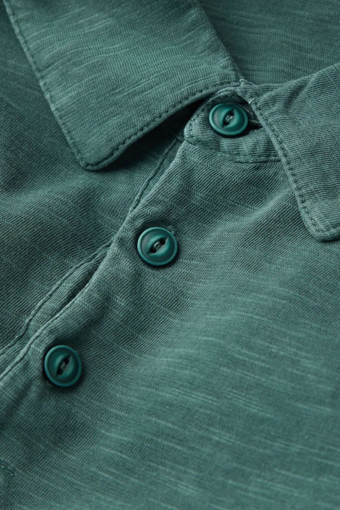 Koszulka Polo z Krótkim Rękawem Washed Collection z Bawełny Tabaczkowej