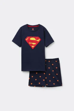 Krótka Piżama Dziecięca z Bawełny DC Comics Superman