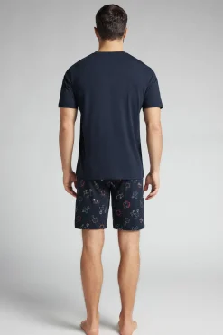 Krótka Piżama z Bawełny Super Dad