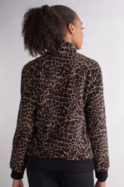 Kurtka Bomber z Polaru w Cętki Luxurious Leopard