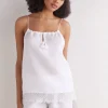 Lniany Top Sophisticated Allure
