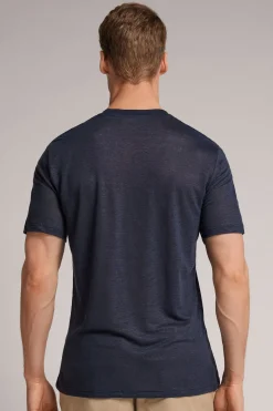 Lniany T-shirt