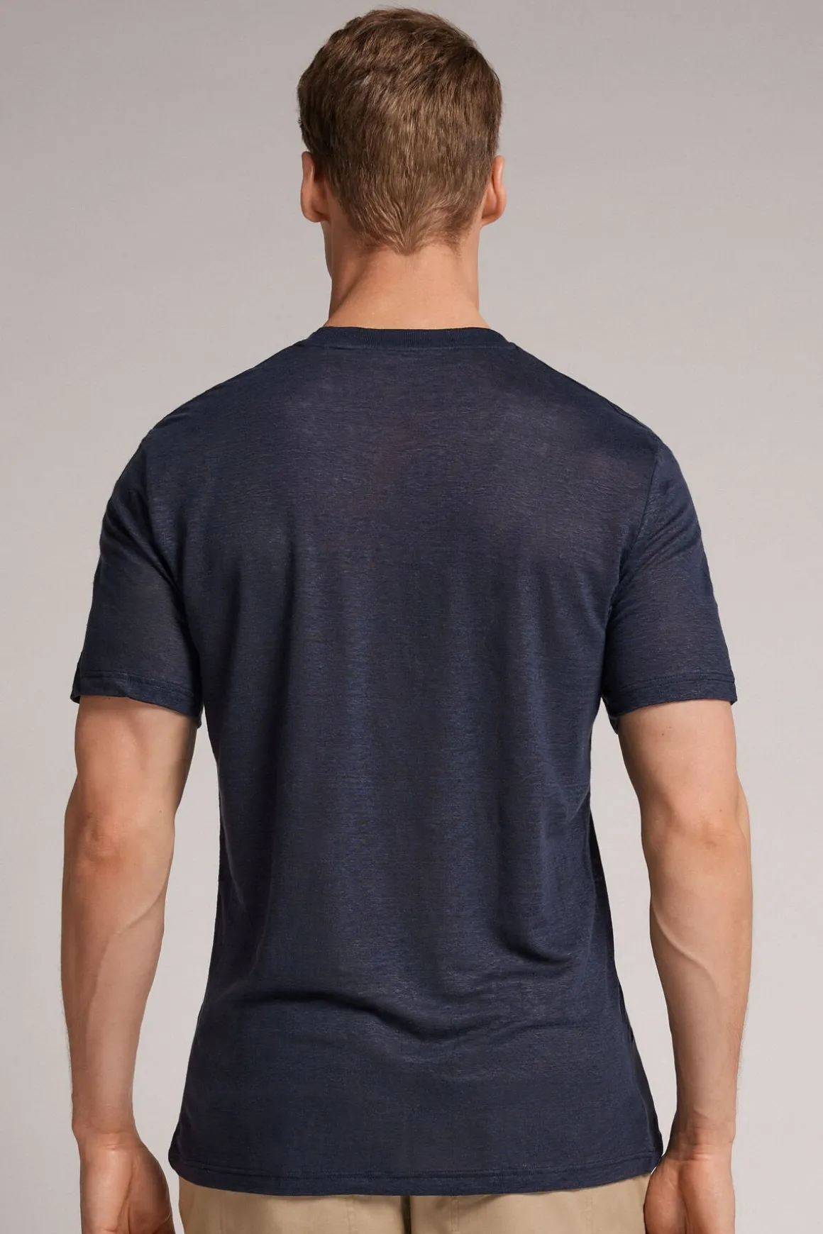 Lniany T-shirt