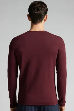 Longsleeve z Modalu z Kaszmirem z Dekoltem Pod Szyję
