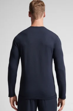 Longsleeve z Modalu z Kaszmirem z Dekoltem Pod Szyję