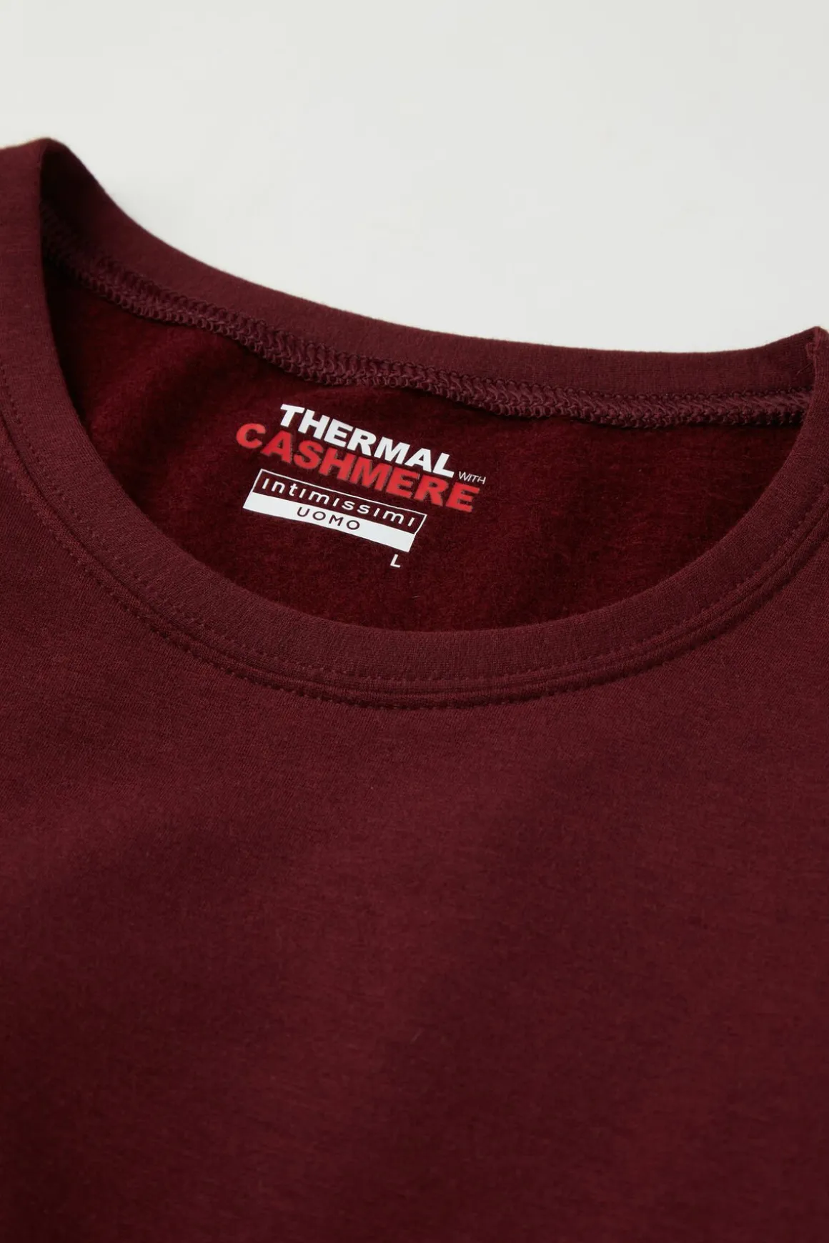 Longsleeve z Modalu z Kaszmirem z Dekoltem Pod Szyję