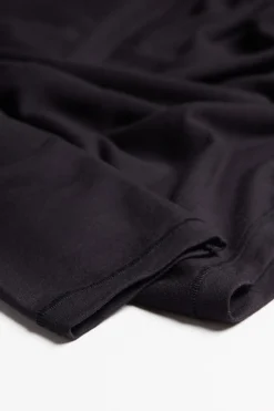 Longsleeve z Modalu z Kaszmirem z Dekoltem Pod Szyję