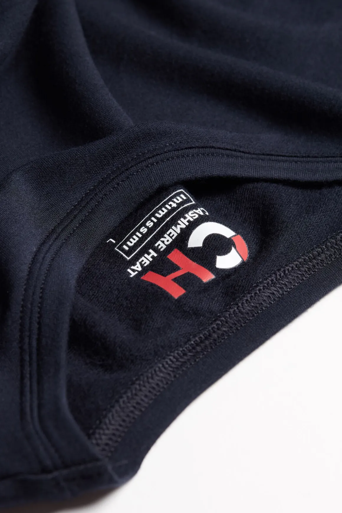Longsleeve z Modalu z Kaszmirem z Dekoltem Pod Szyję