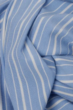 Proste Spodnie z Modalu Oxford Stripes