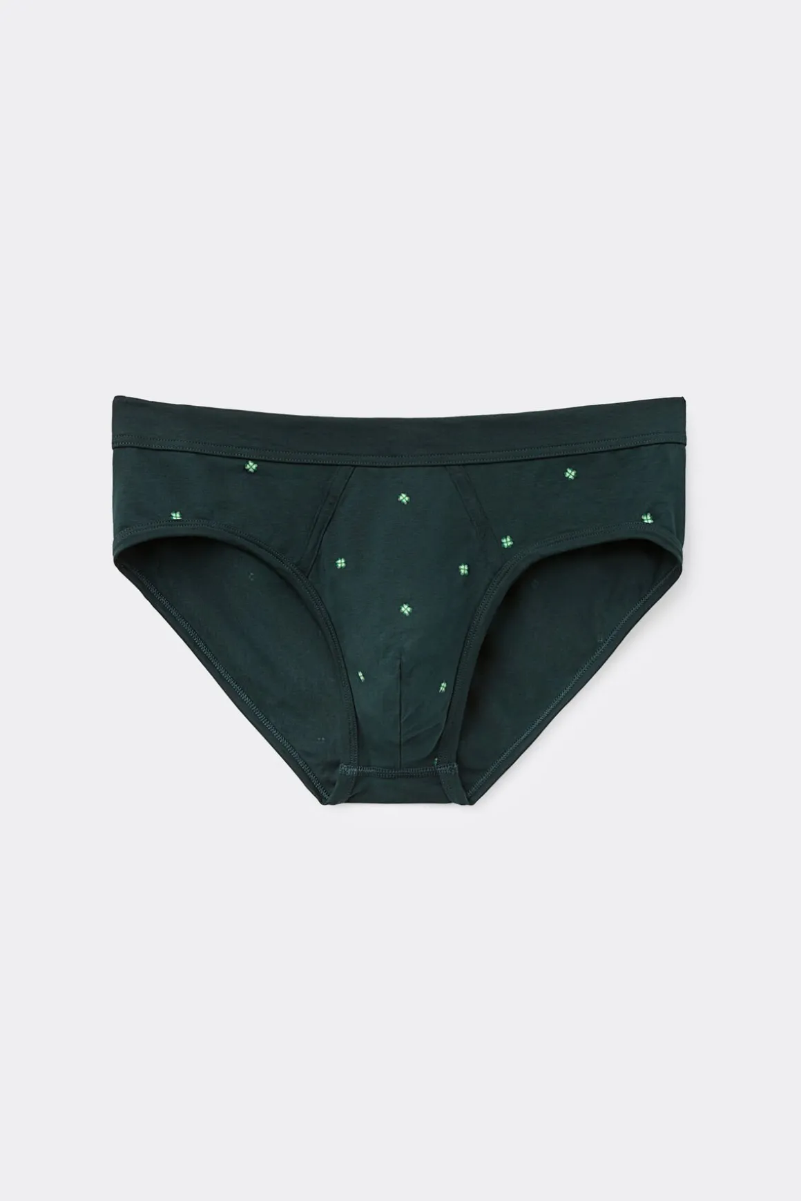 Slipy z Bawełny Superior z Nadrukiem w Czterolistną Koniczynę