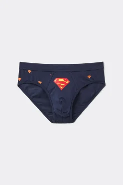 Slipy z Bawełny Superior z Nadrukiem DC Comics Superman