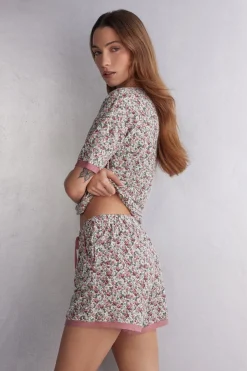 Spodenki z Modalu Floral Romance