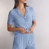 Spodenki z Modalu Oxford Stripes