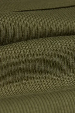 Tank Top Prążkowany z Bawełny Superior