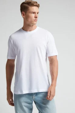 T-shirt o Regularnym Kroju z Bawełny Superior Extrafine