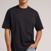 T-shirt Oversize z Bawełny Interlock