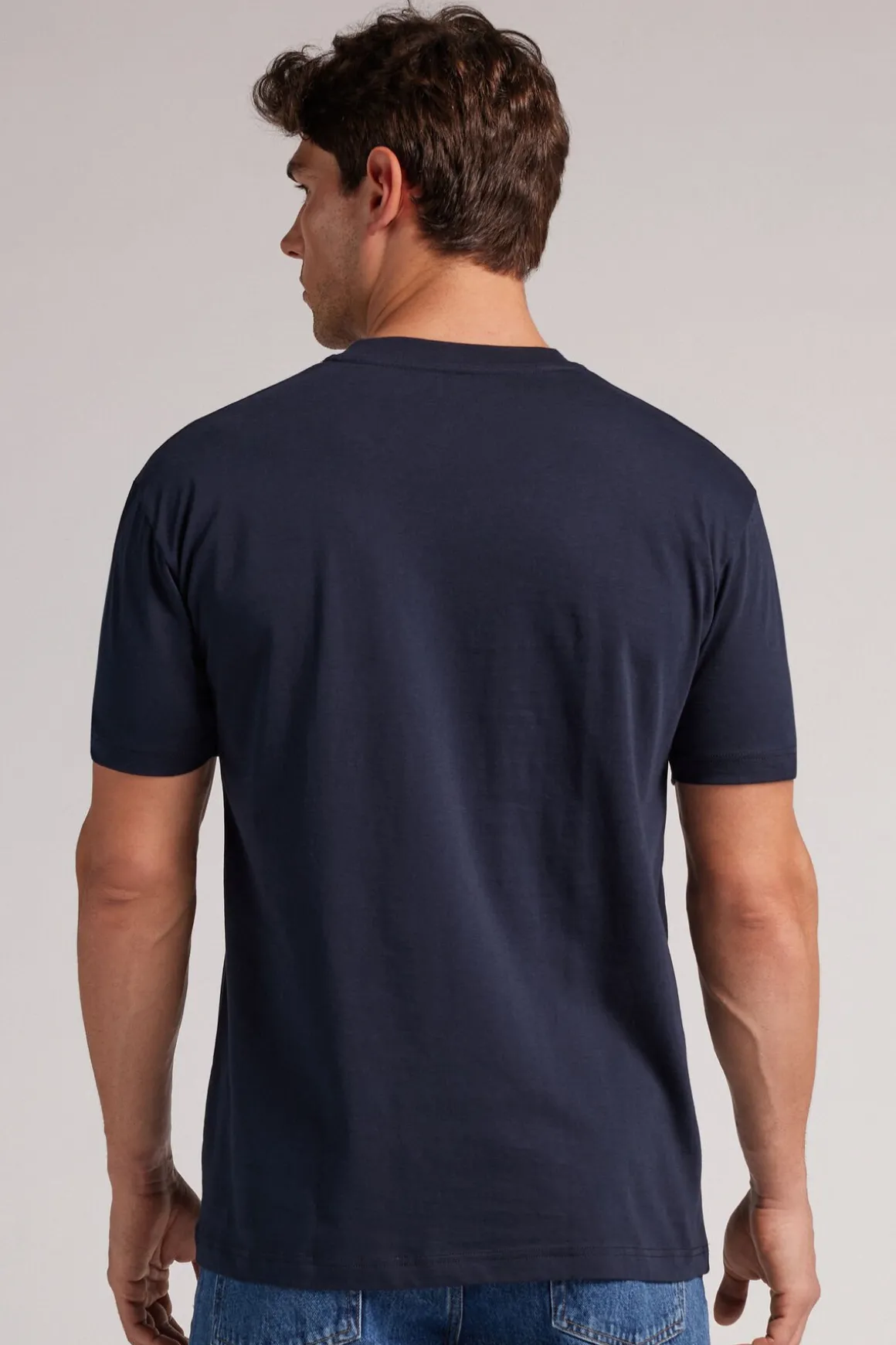 T-shirt z Bawełny Muscle Fit